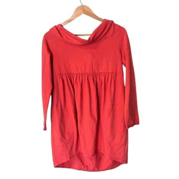 NWT Anthropologie Saturday Sunday Coral Off Shoulder Mini Dress - Picture 2 of 11